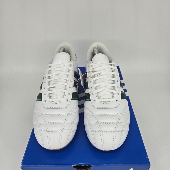 New adidas Taekwondo Cloud White Collegiate Green Gum Women's Shoes Size 9 - Picture 2 of 8